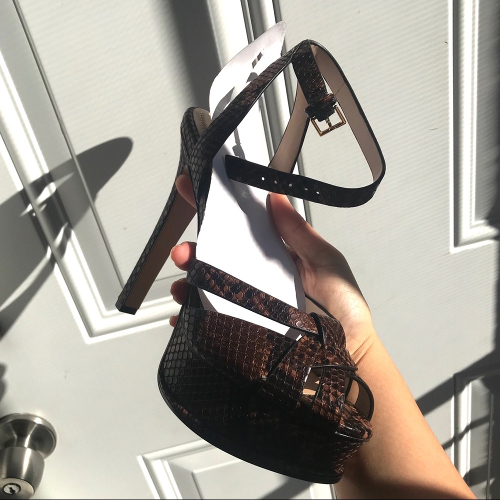 snake skin stilettos